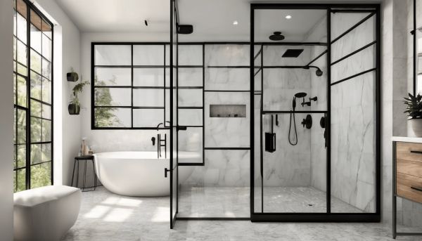 Transformez votre salle de bain avec une douche italienne verrière industrielle